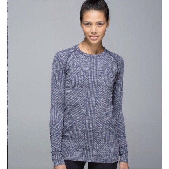 Lululemon Rest Less Pullover In Heathered Cadet Blue Size 8 - Picture 1 of 8